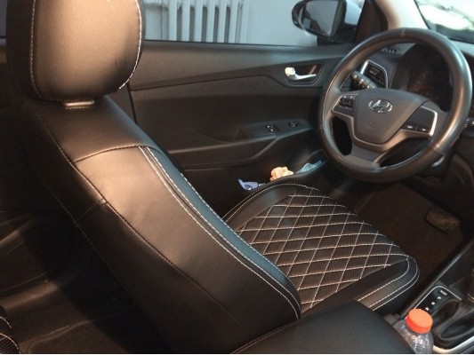 Авточехлы на Hyundai Solaris 2