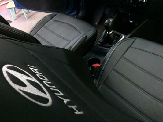 Авточехлы на Hyundai Solaris 2